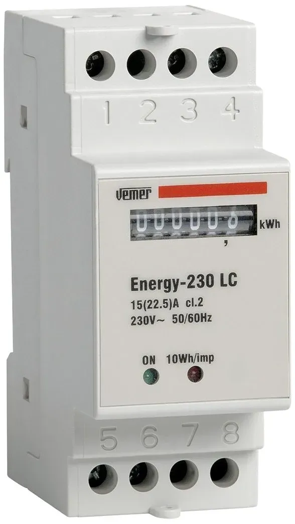 Vemer Energy VN960100 LC contatore energia 22,5A 2 moduli monofase