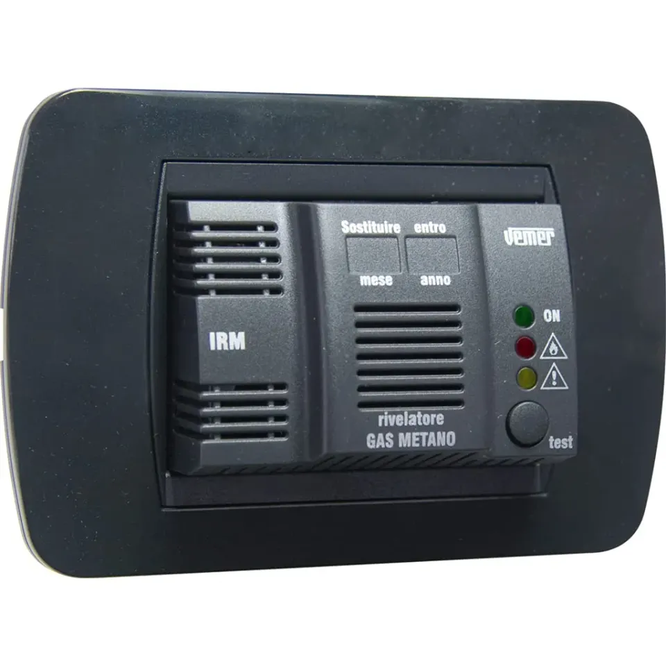 Vemer IRM VE294500 rilevatore gas metano 230V da incasso