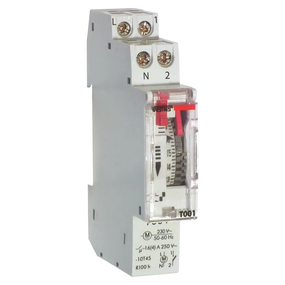 Vemer T001 VE786900 interruttore orario 1 modulo bianco 16A
