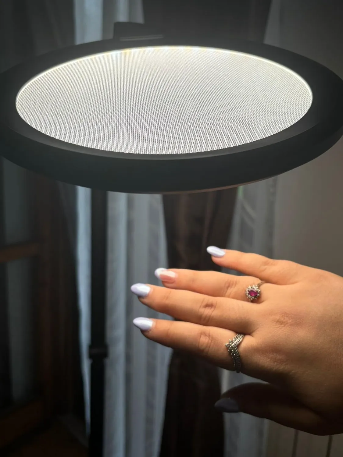 Honeywell F01 lampada da terra LED dimmerabile bianca