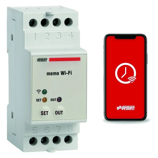 Vemer Memo WiFi VE780700 interruttore wifi DIN astronomico
