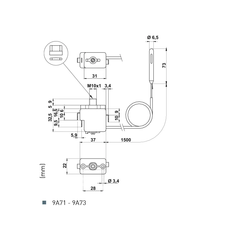 Fantini Cosmi TG500 termostato limitatore compatto