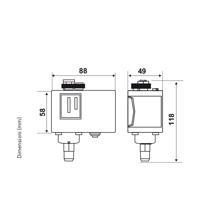 Fantini Cosmi B13BN B13CN pressostato basso differenziale