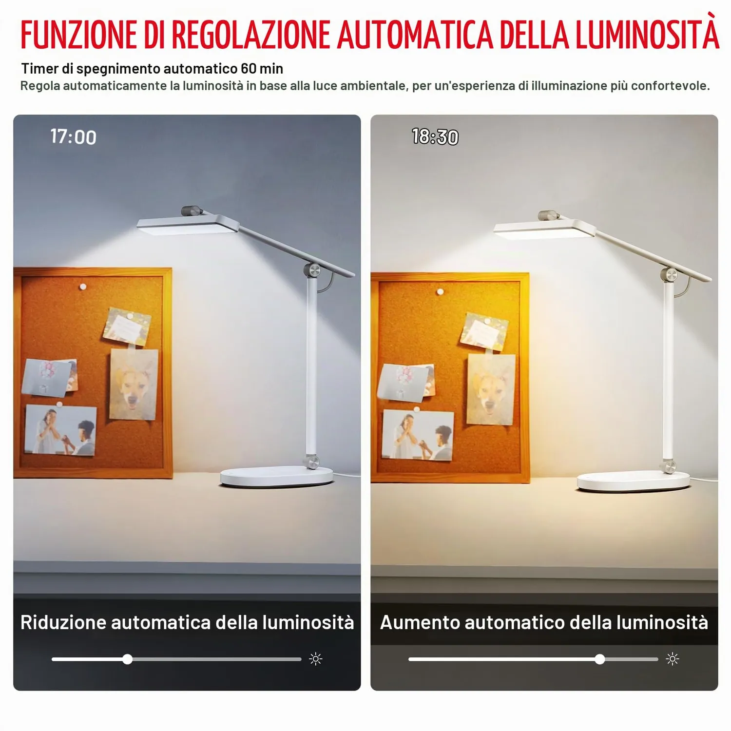 Honeywell HWT-H4 lampada scrivania LED bianca dimmerabile CRI97