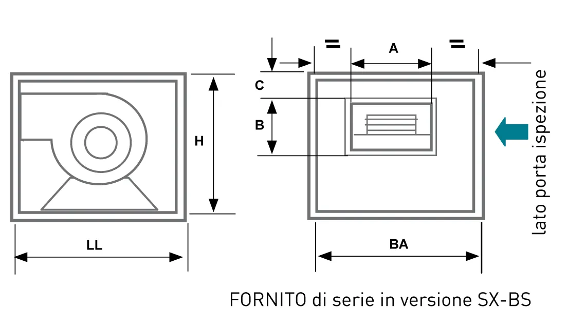 Fantini Cosmi AQL Aspiratore Centrifugo Cassonato