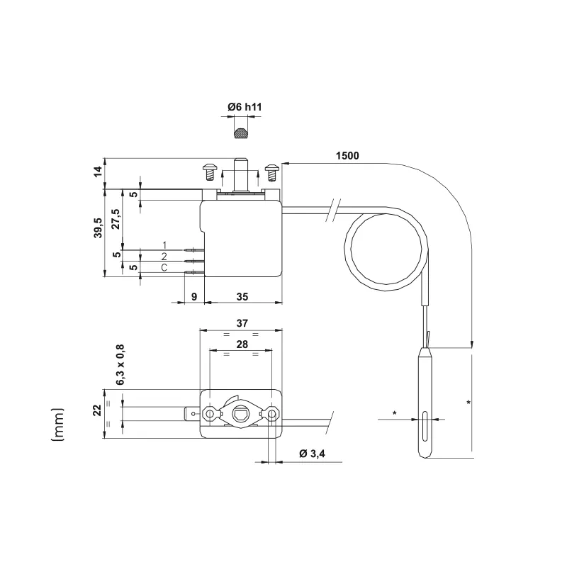 Fantini Cosmi TG300 Termostato Ambiente a Parete
