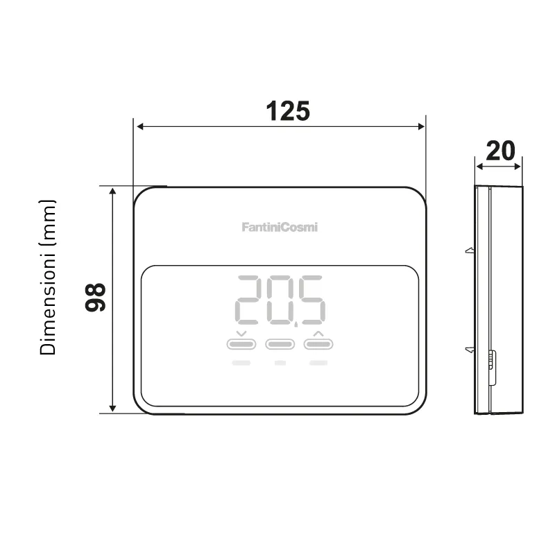 Fantini Cosmi C900R cronotermostato smart WiFi app 503