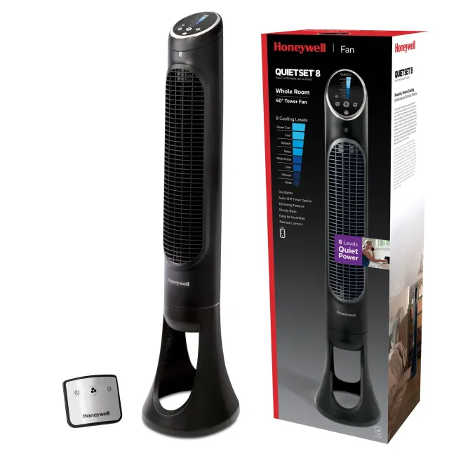 Honeywell QuietSet HYF290B ventilatore torre nero