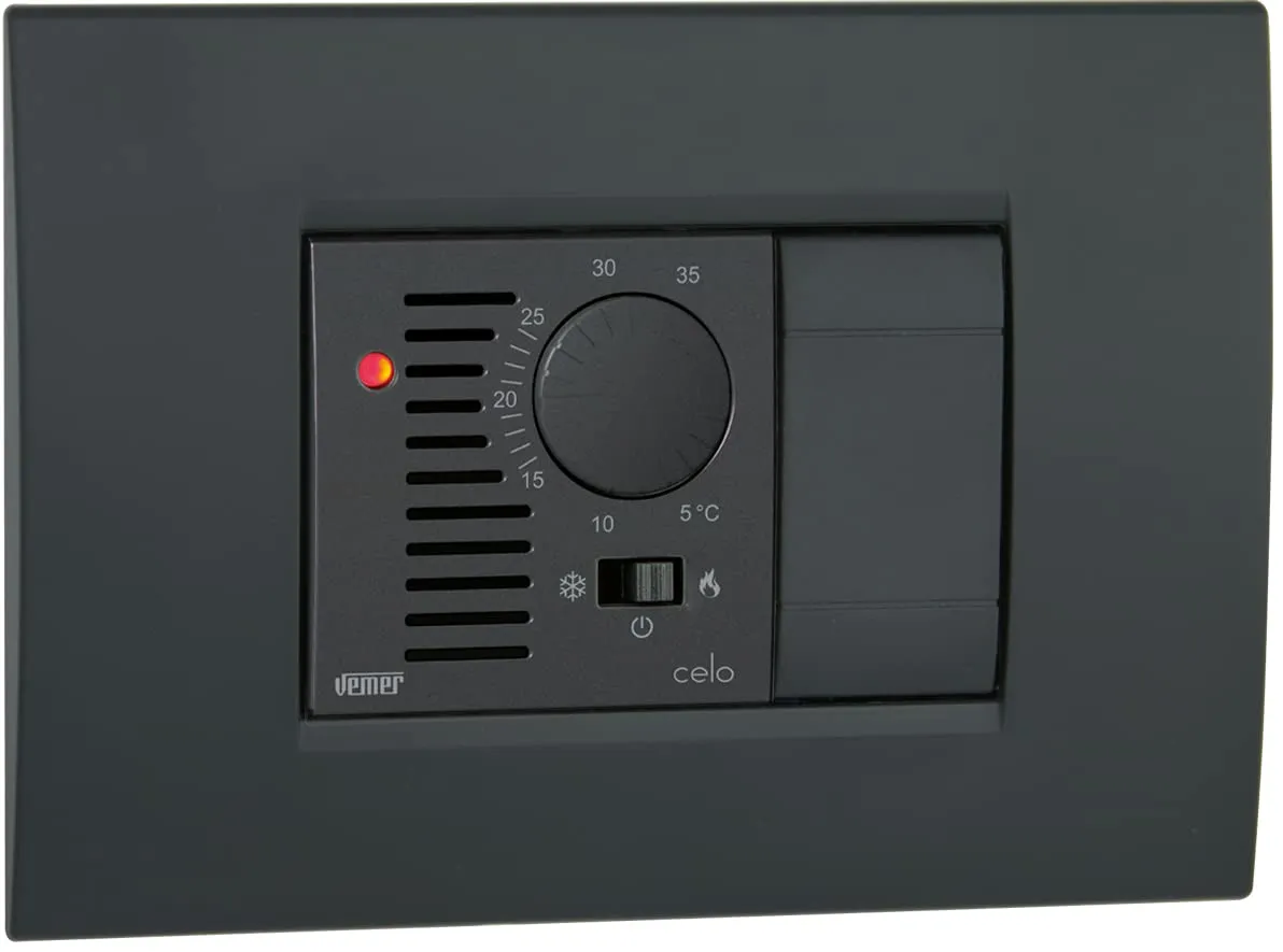 Vemer Celo VE780300 termostato incasso tastiera 2 moduli