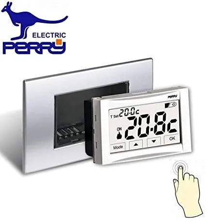 Perry Moon 1TITE542 Termostato Digitale Touch da Incasso 3V