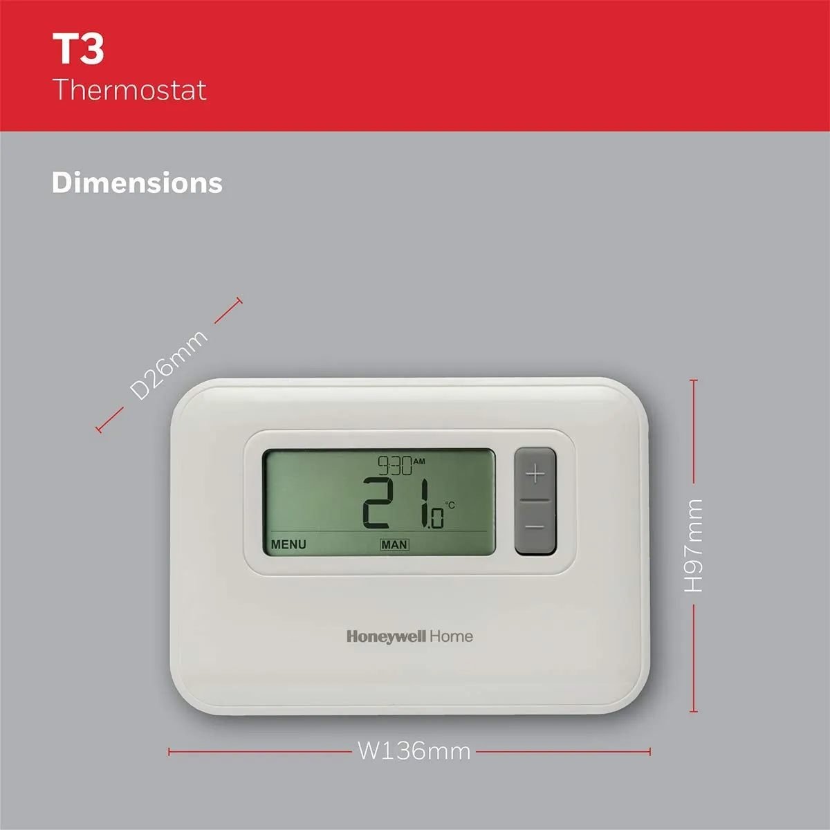 Honeywell Home T3 T3C110AEU cronotermostato cablato 7gg