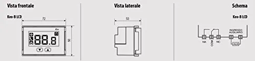 Vemer Keo-B VE267100 termostato incasso a batteria bianco