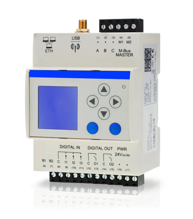 Fantini Cosmi ECVCON2 datalogger M-Bus Mesh