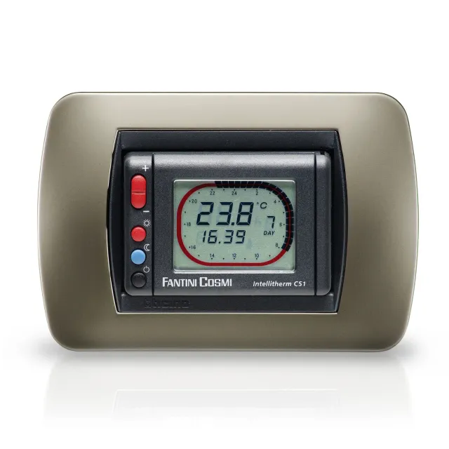 Fantini Cosmi Intellitherm C51A cronotermostato settimanale da incasso