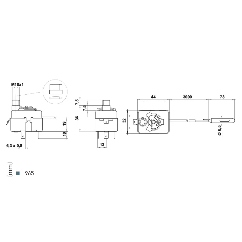Fantini Cosmi TG400 serie 965 975 termostato ambiente