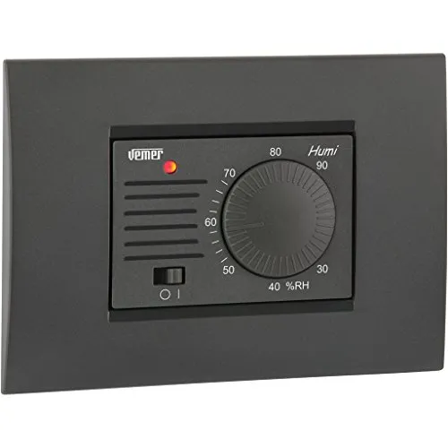 Vemer Humi VE379400 Umidostato Incasso 3 Moduli 230V Manopola