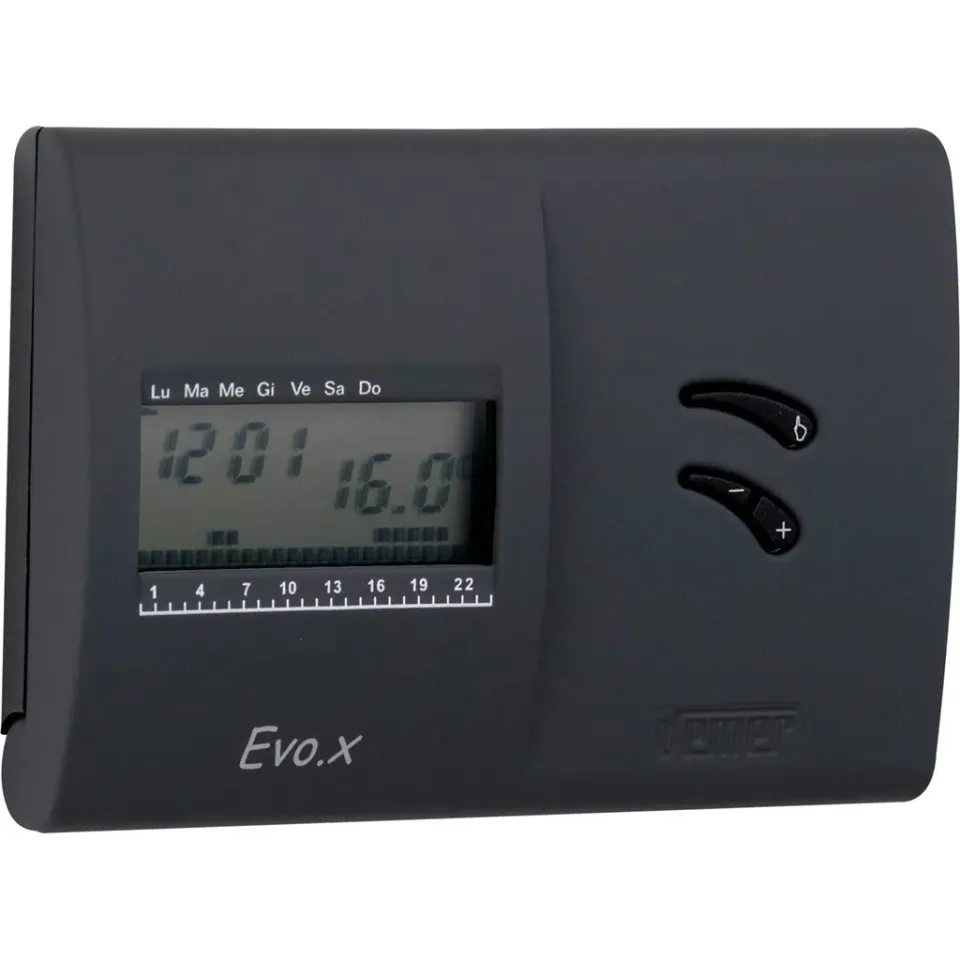 Vemer Evo.X VN136800 cronotermostato nero settimanale