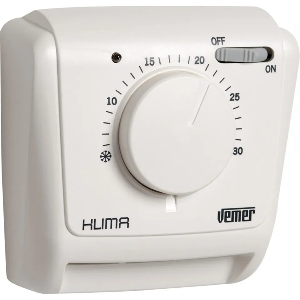 Vemer Klima SI VE021200 Termostato Meccanico Bianco a Gas