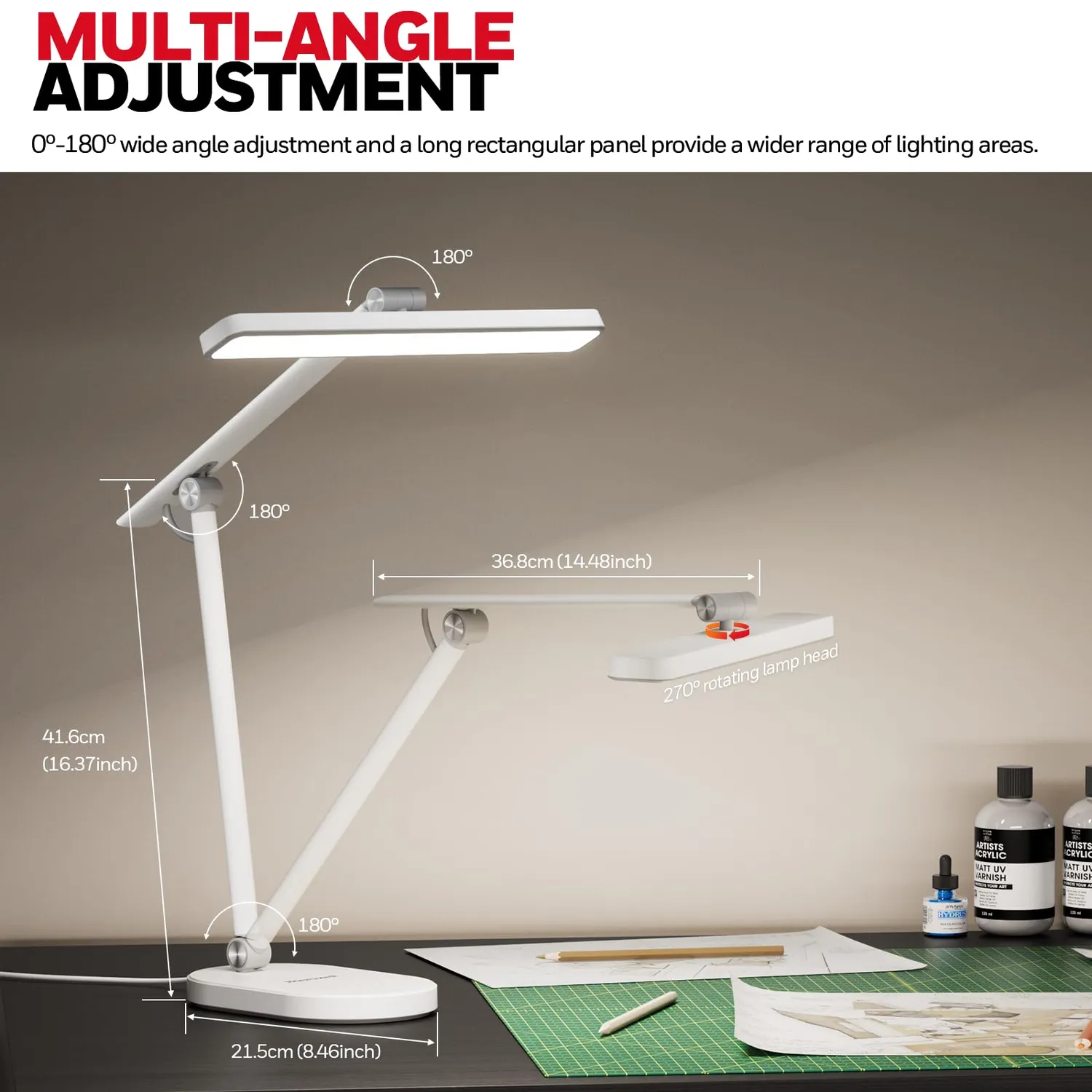 Honeywell HWT-H4 lampada scrivania LED bianca dimmerabile CRI97