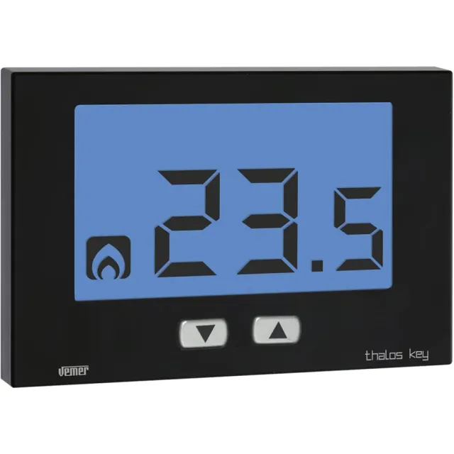 Vemer Thalos Key VE719100 termostato nero a batteria