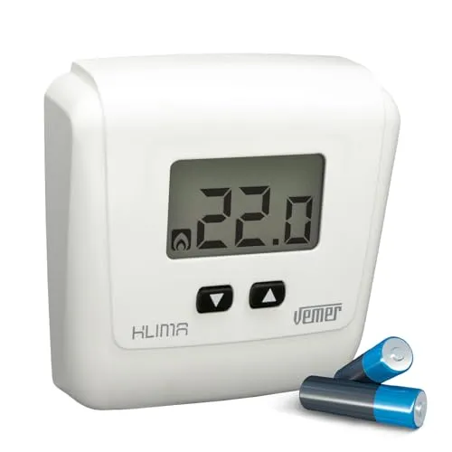 Vemer Klima LCD VE729000 termostato bianco a batteria