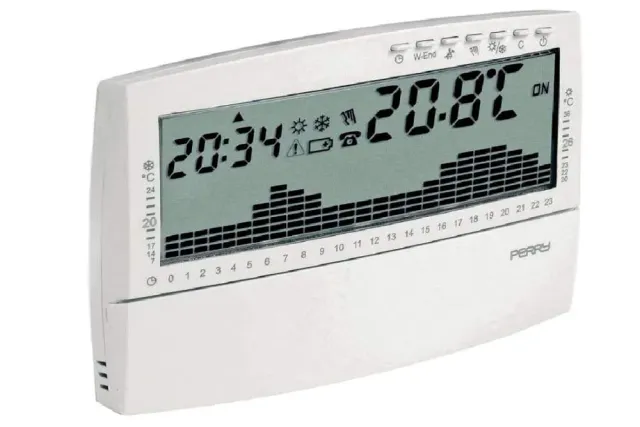 Perry Compact Easy 1CRCR017BG cronotermostato giornaliero bianco