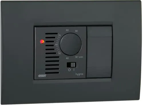 Vemer Humi VE379400 Umidostato Incasso 3 Moduli 230V Manopola