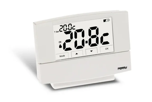 Perry 1TPTE526B termostato parete touch screen a batterie
