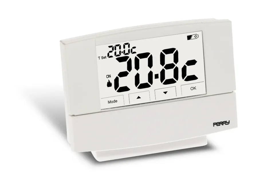 Perry 1TPTE526B termostato parete touch screen a batterie
