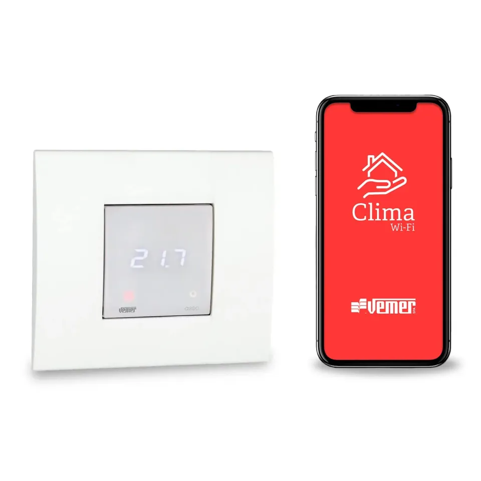Vemer Asso VE780200 cronotermostato wifi incasso bianco opale