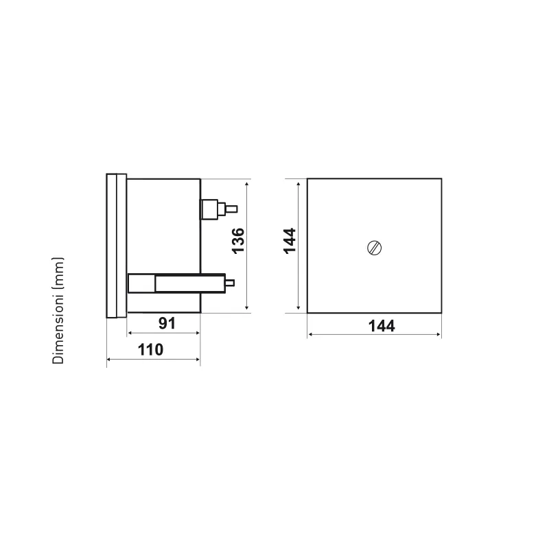 Fantini Cosmi EV80 regolatore temperatura mandata riscaldamento
