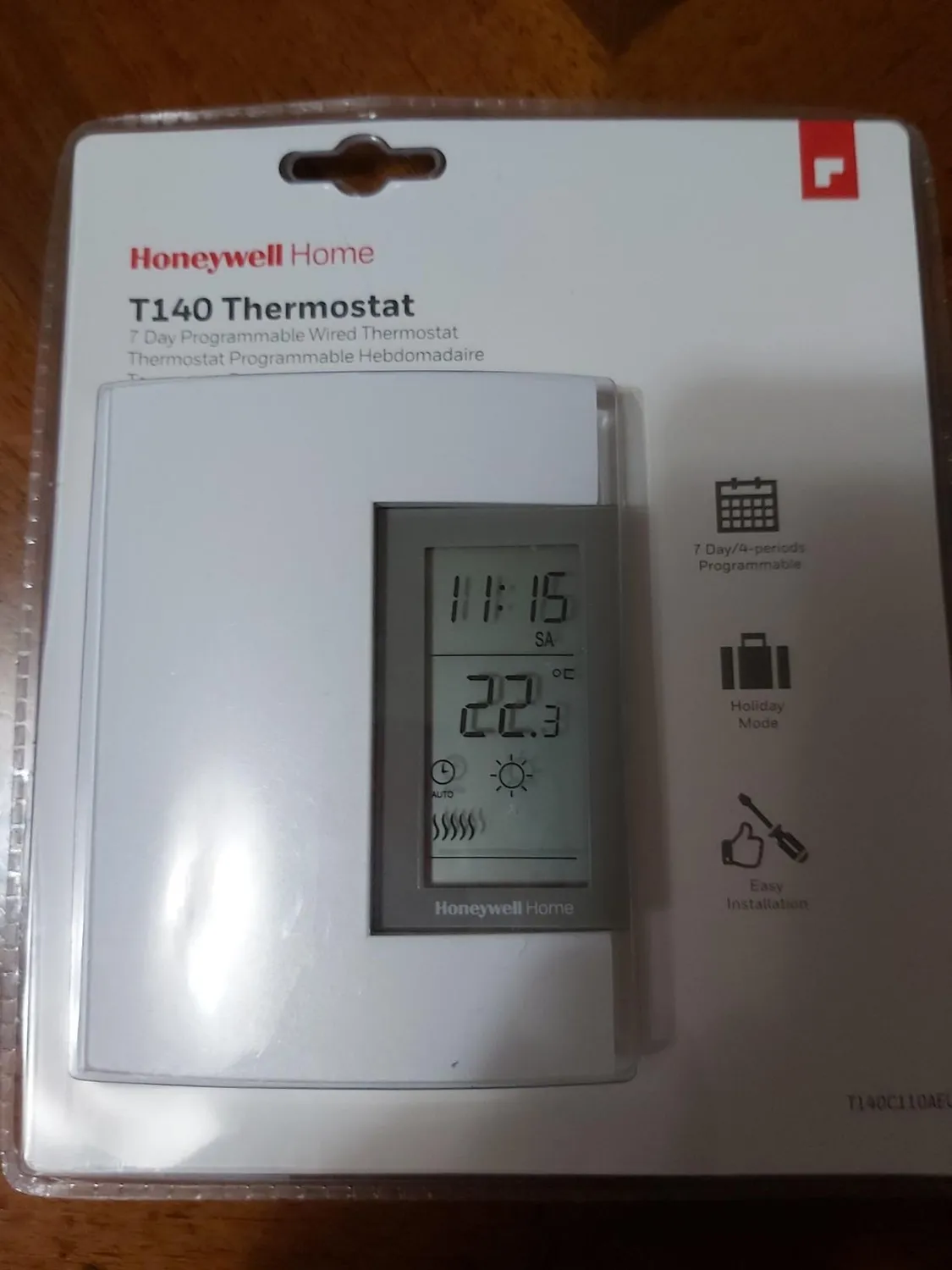 Honeywell T140 T140C110AEU Cronotermostato Settimanale Bianco