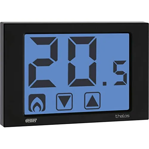 Vemer Thalos VE433900 Termostato Nero a Batteria Touch