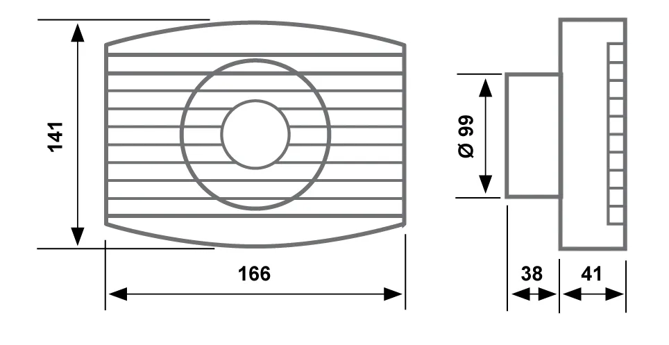 Fantini Cosmi Aspirsimplex aspiratore elicoidale parete