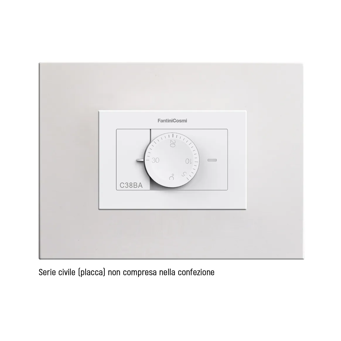 Fantini Cosmi C38 termostato da incasso antracite