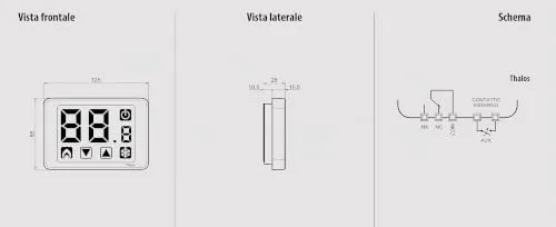 Vemer Thalos VE433900 Termostato Nero a Batteria Touch