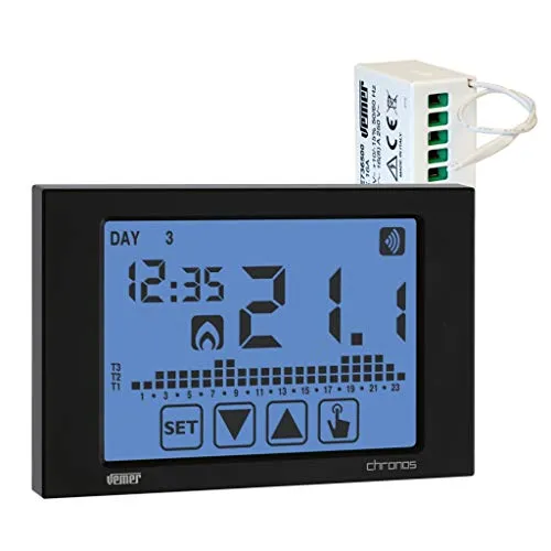 Vemer Chronos VE486700 cronotermostato wireless bianco RF