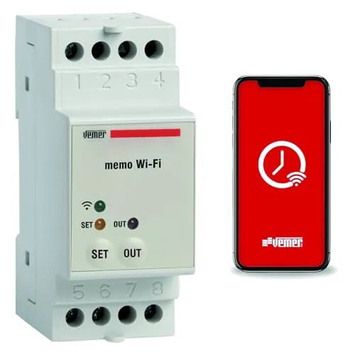 Vemer Memo WiFi VE780700 interruttore wifi DIN astronomico
