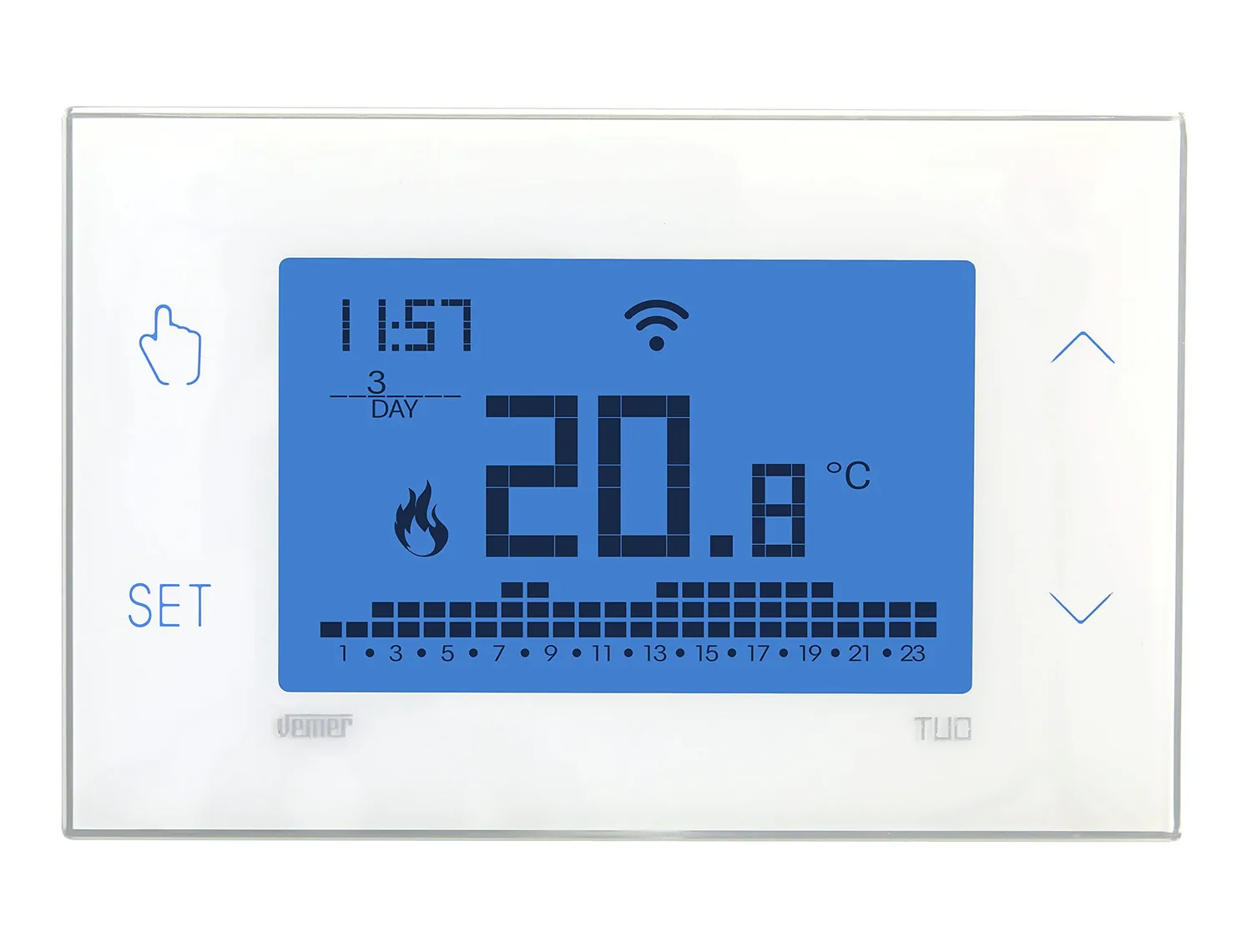 Vemer Tuo WiFi VE788600 termostato smart bianco batteria