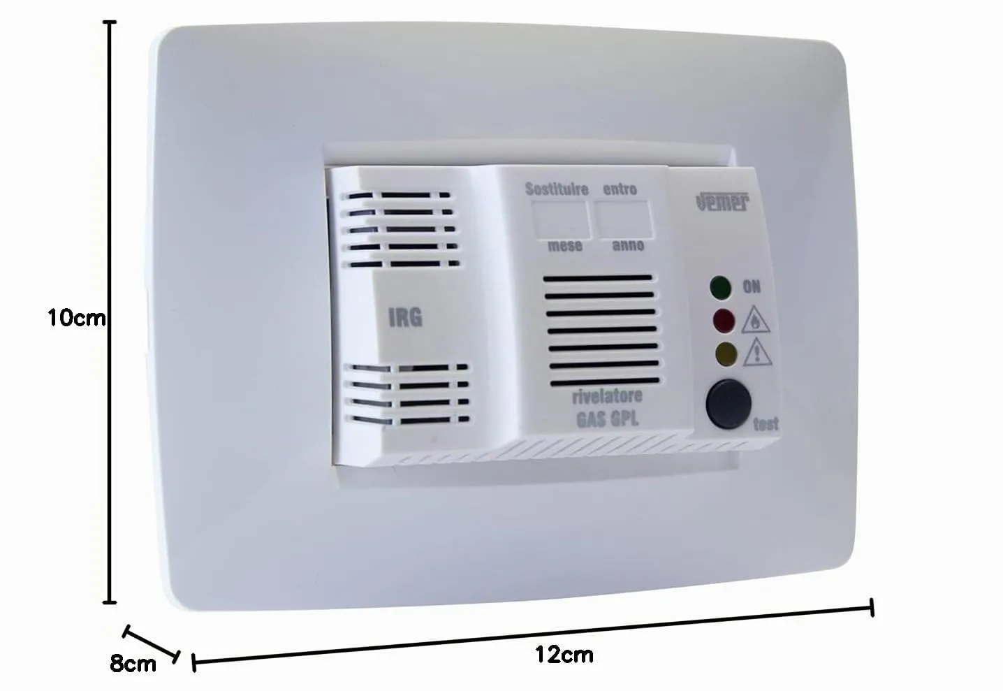 Vemer IRG VE295200 rilevatore gas GPL da incasso 3 moduli