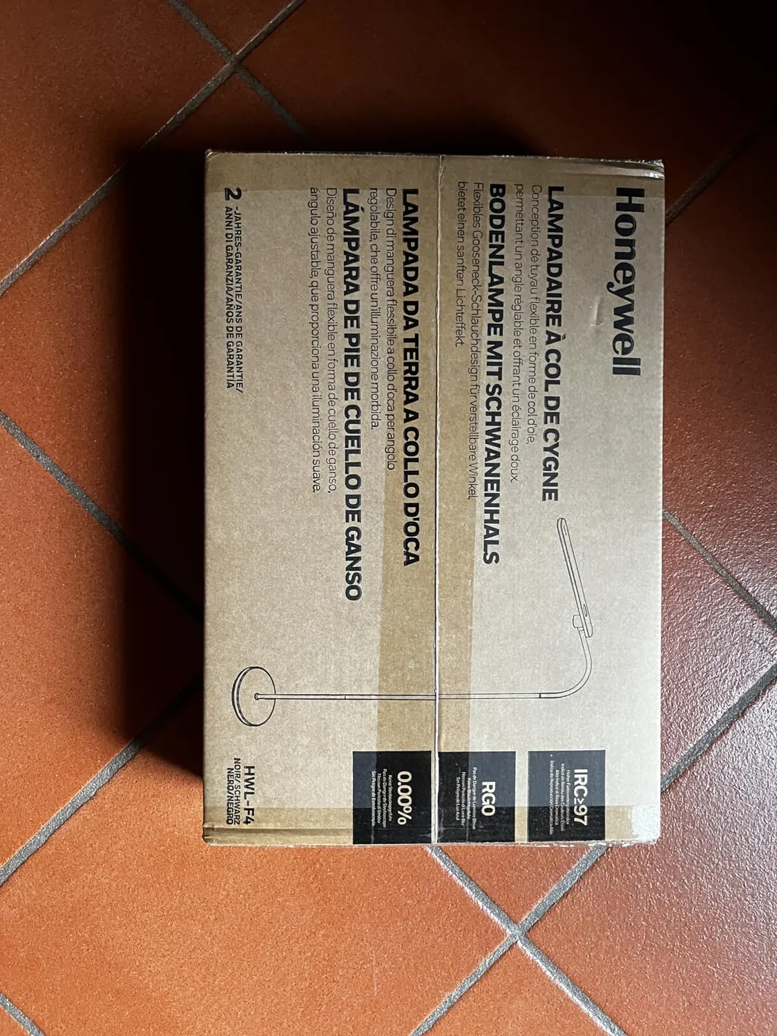 Honeywell Lampada da Terra LED Bianca 12W 3000-5000K