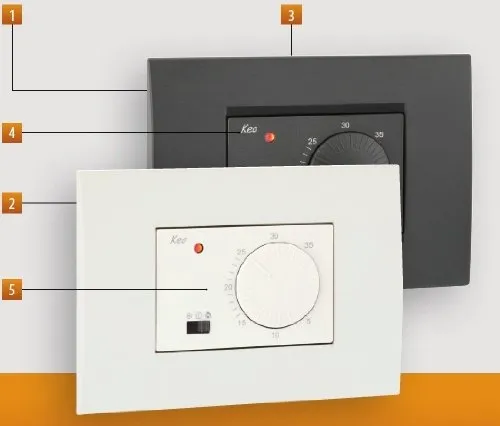 Vemer Keo-A VN171500 Termostato da Incasso 230V a Manopola
