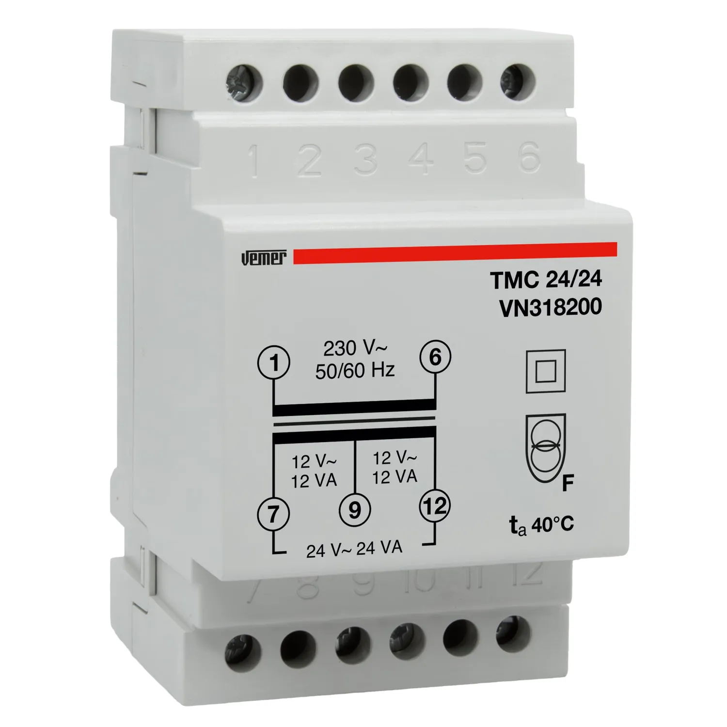 Vemer TMC 15/12 VN316600 trasformatore sicurezza 15VA 12V