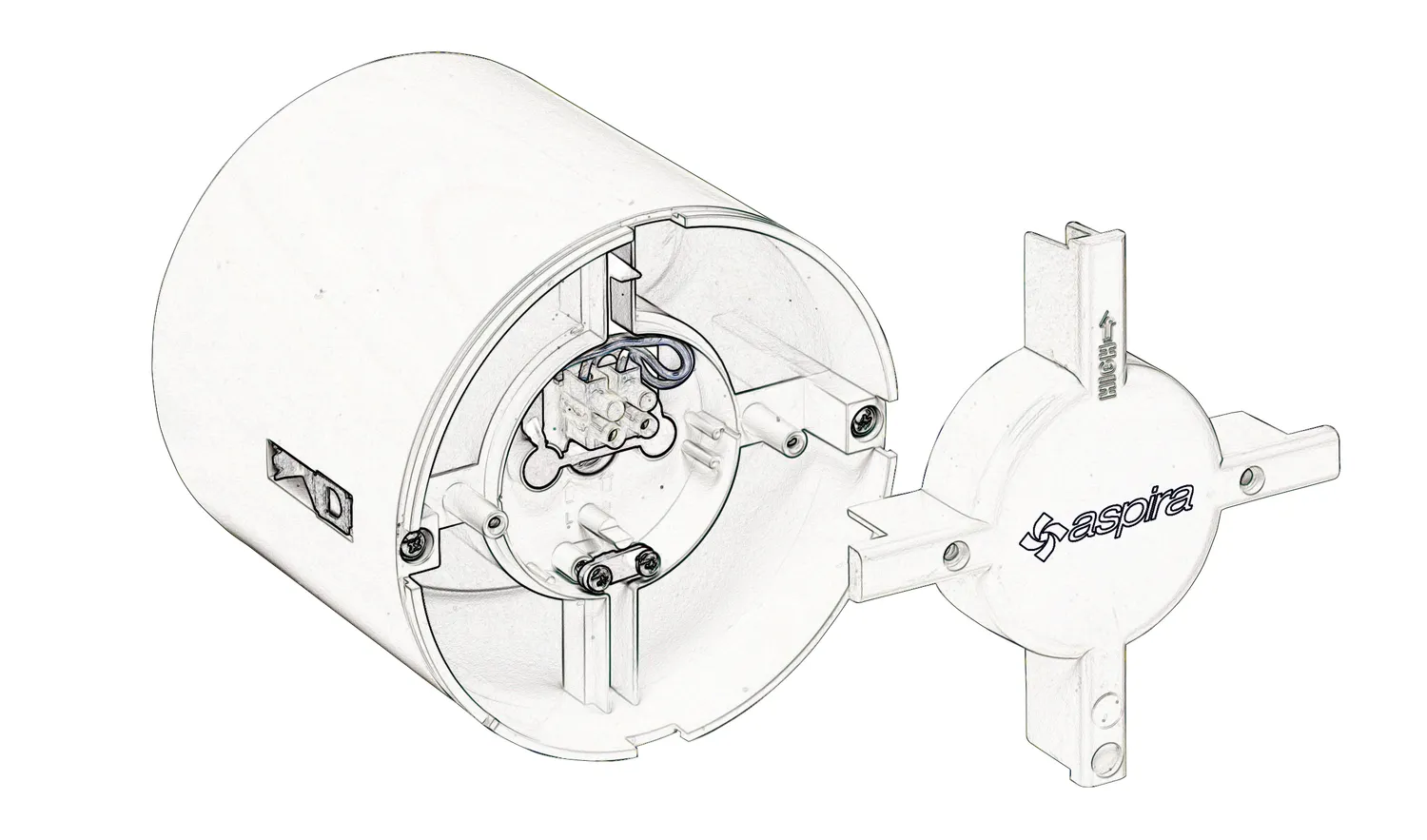 Fantini Cosmi Evolution FL aspiratore scomparsa Ø 100