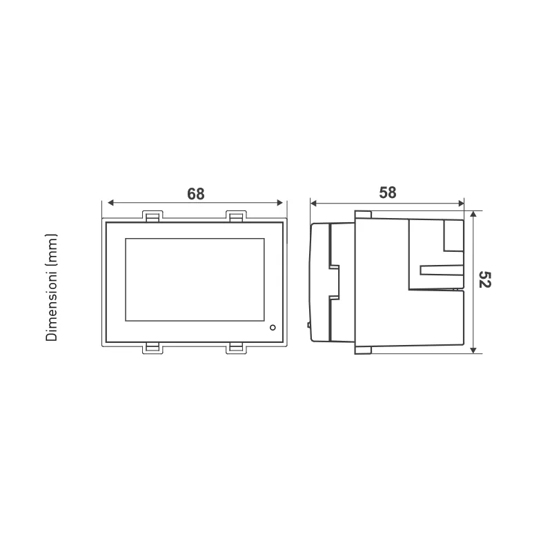 Fantini Cosmi CH123TS Termostato Touchscreen da Incasso