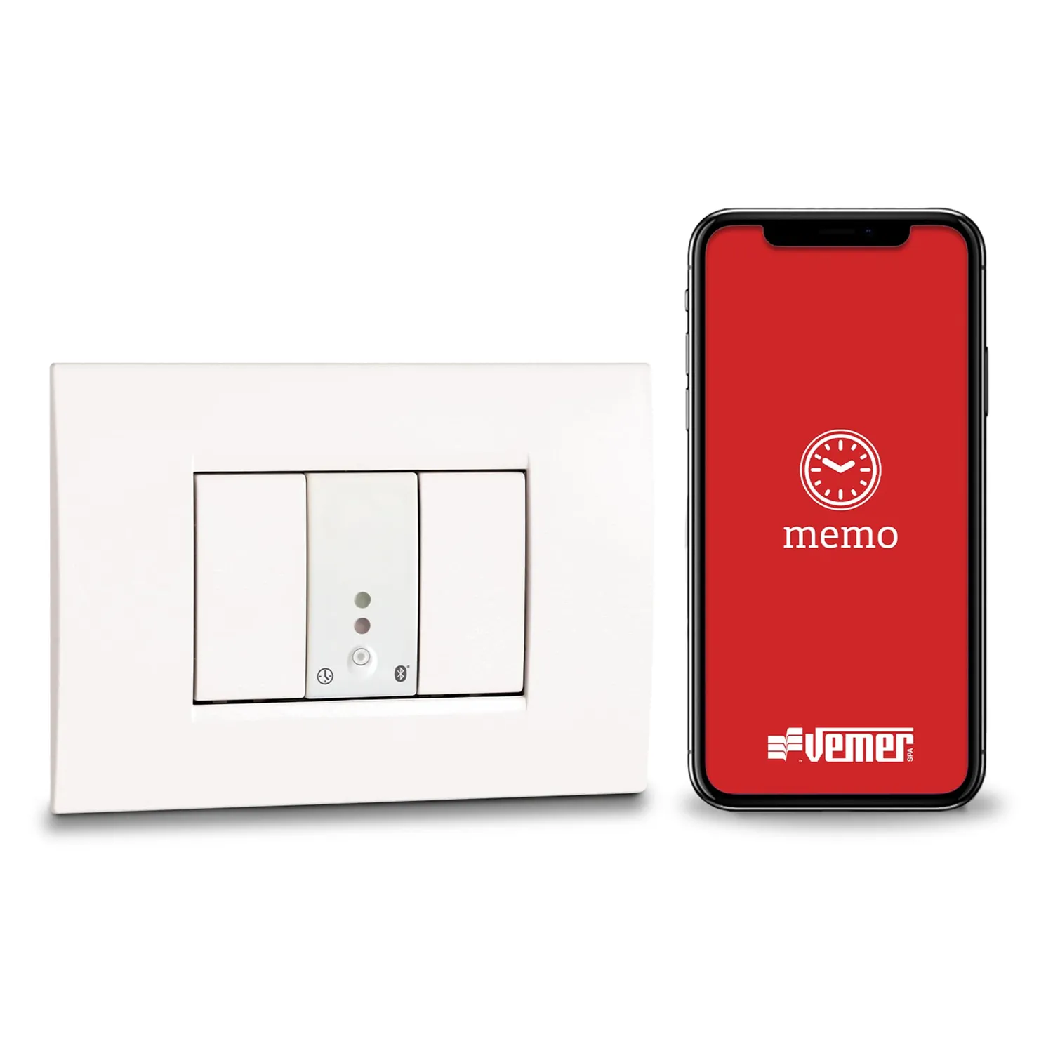 Vemer Mini Time VE798300 timer bluetooth incasso grigio 1 modulo