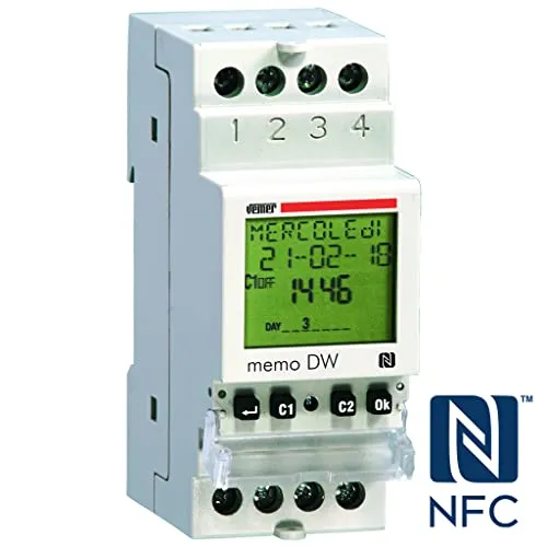 Vemer Memo DW VE339800 interruttore orario digitale 1 rele