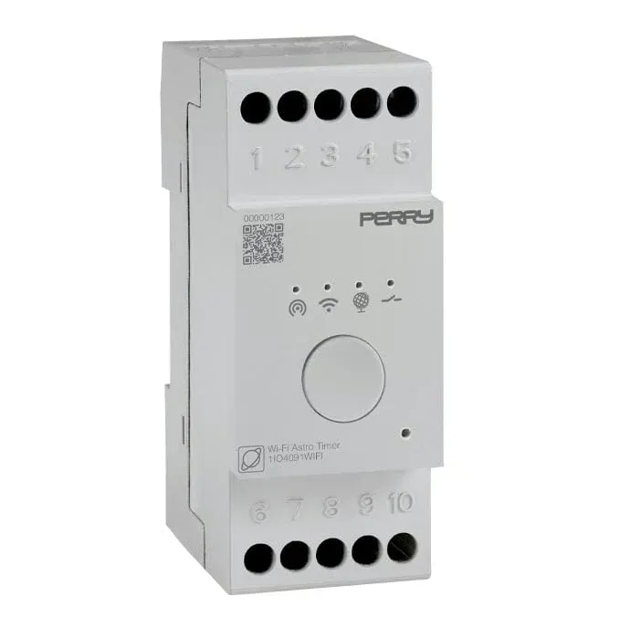 Perry 1IO 4091WIFI interruttore orario astronomico Wi-Fi 2 DIN