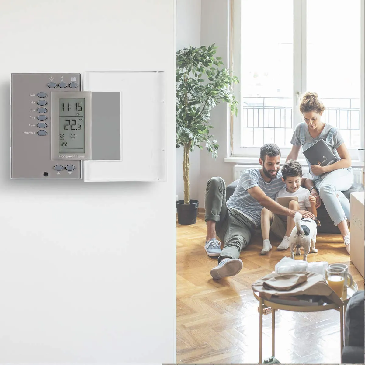 Honeywell T140 T140C110AEU Cronotermostato Settimanale Bianco
