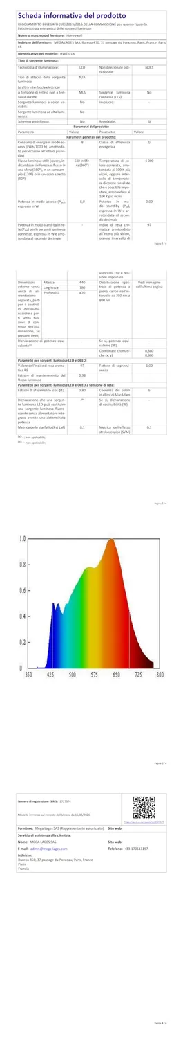 Honeywell Sunturalux HWT-01A lampada tavolo LED snodata
